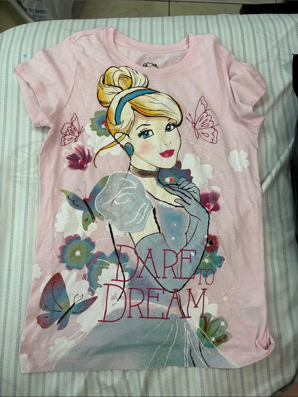 Disney Pink 'Dare to Dream' Cinderella Graphic Tee